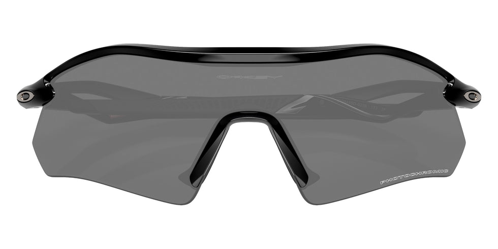 Oakley® OO9495D RADAR PLATE OO9495D 949502 36 Sunglasses - Polished Black / Clear to Black Iridium Photochromic Mirrored