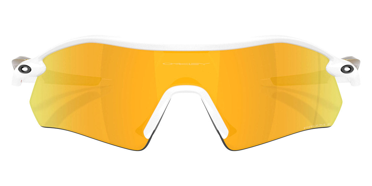 Oakley® OO9495D RADAR PLATE OO9495D 949505 36 Sunglasses - Polished White/Gold / Prizm 24K Polarized