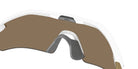 Oakley® OO9495D RADAR PLATE OO9495D 949505 36 Sunglasses - Polished White/Gold / Prizm 24K Polarized
