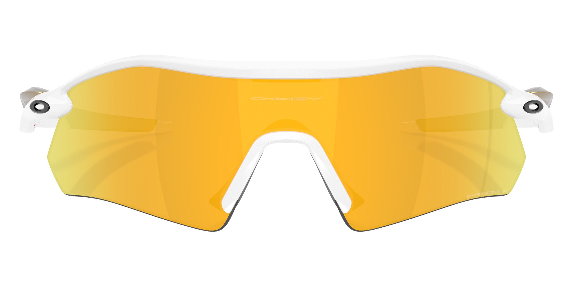 Oakley® OO9495D RADAR PLATE OO9495D 949505 36 Sunglasses - Polished White/Gold / Prizm 24K Polarized