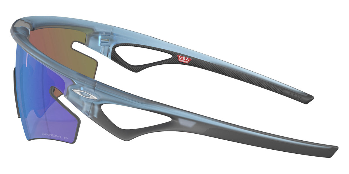 Oakley® OO9499 Sphaera Slash OO9499 949903 36 - Matte Transparent Stonewash/Prizm Sapphire Polarized Sunglasses