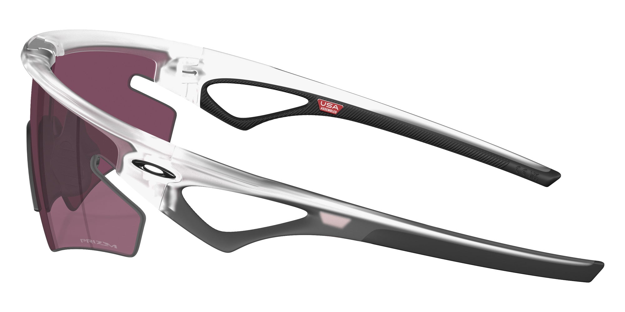 Oakley® OO9499 SPHAERA SLASH OO9499 949910 36 Sunglasses - Matte Clear / Prizm Road Black Mirrored