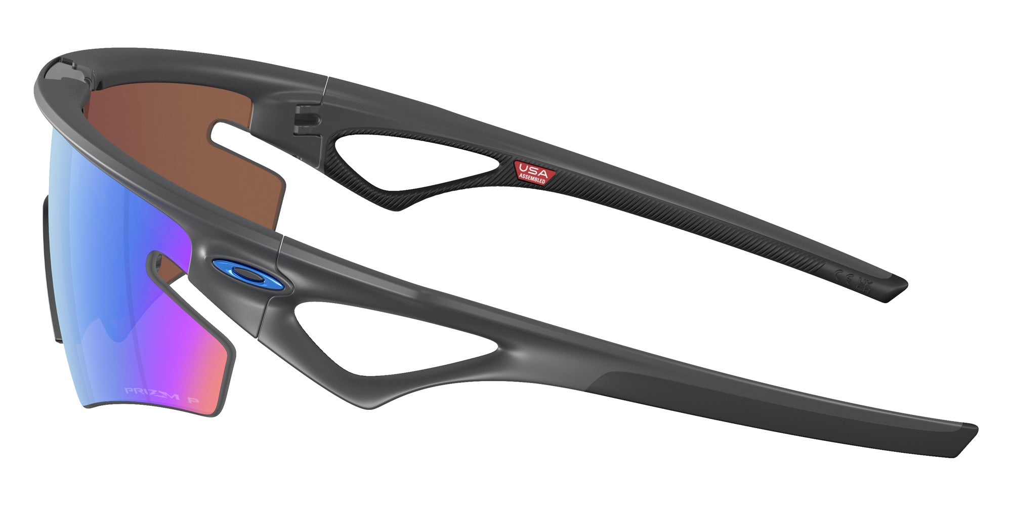 Oakley® OO9499 SPHAERA SLASH OO9499 949911 36 Sunglasses - Matte Carbon / Prizm Deep Water Polarized Mirrored