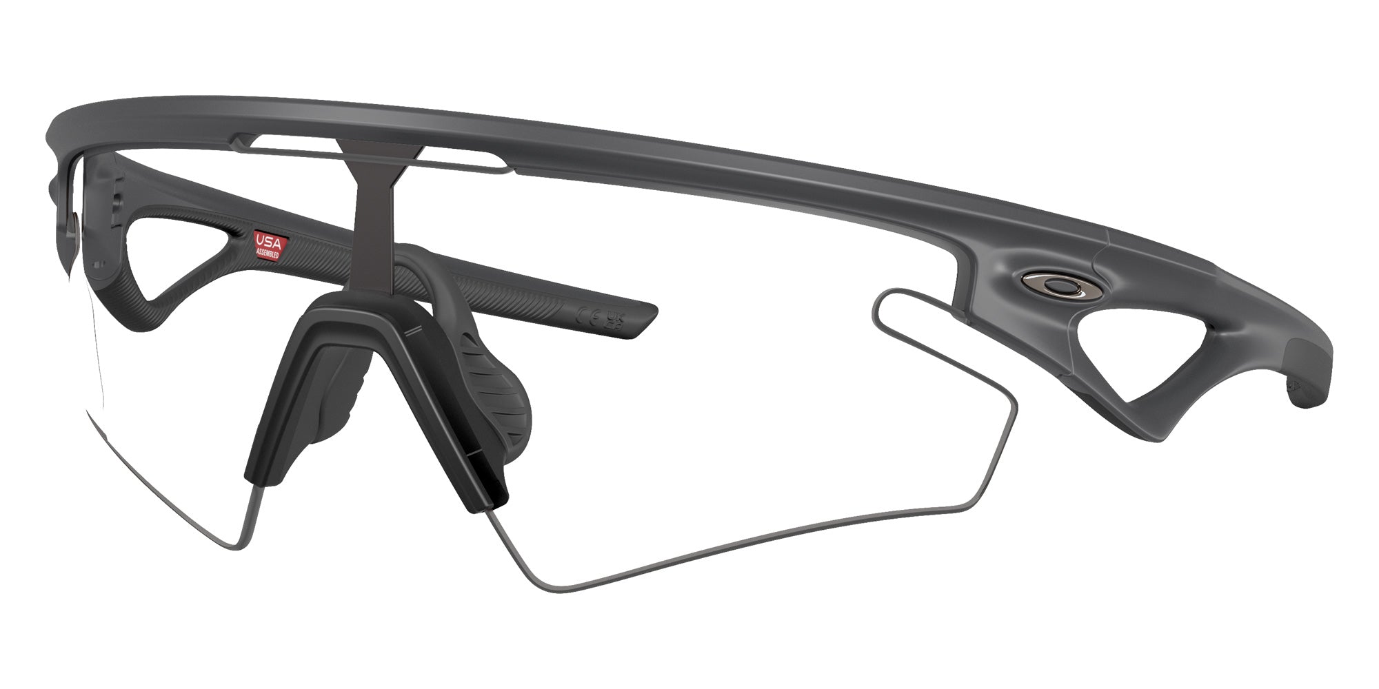 Oakley® OO9499 SPHAERA SLASH OO9499 949912 36 Sunglasses - Carbon / Clear to Black Iridium Photochromic Mirrored 949912