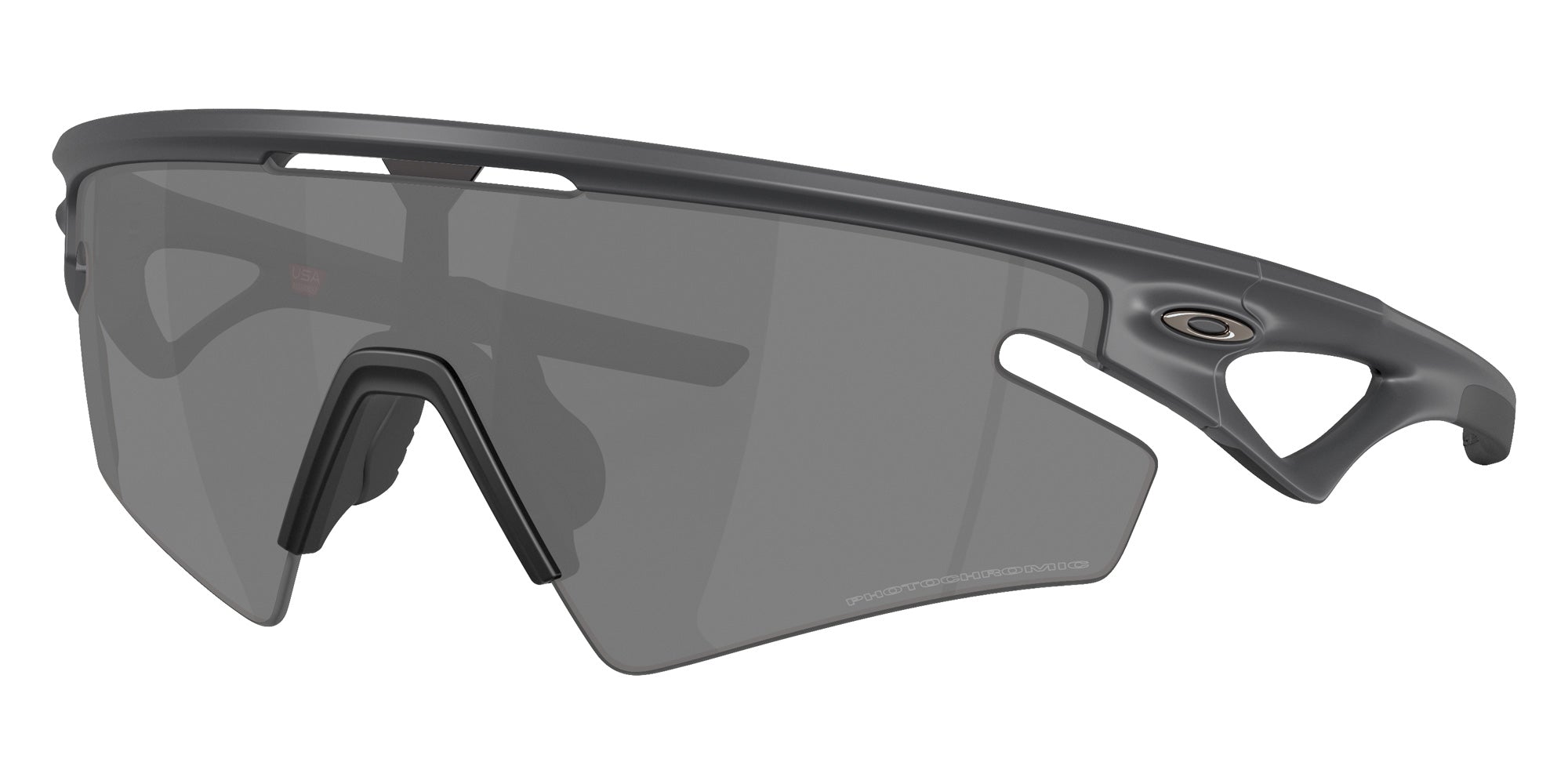 Oakley® OO9499 SPHAERA SLASH OO9499 949912 36 Sunglasses - Carbon / Clear to Black Iridium Photochromic Mirrored 949912