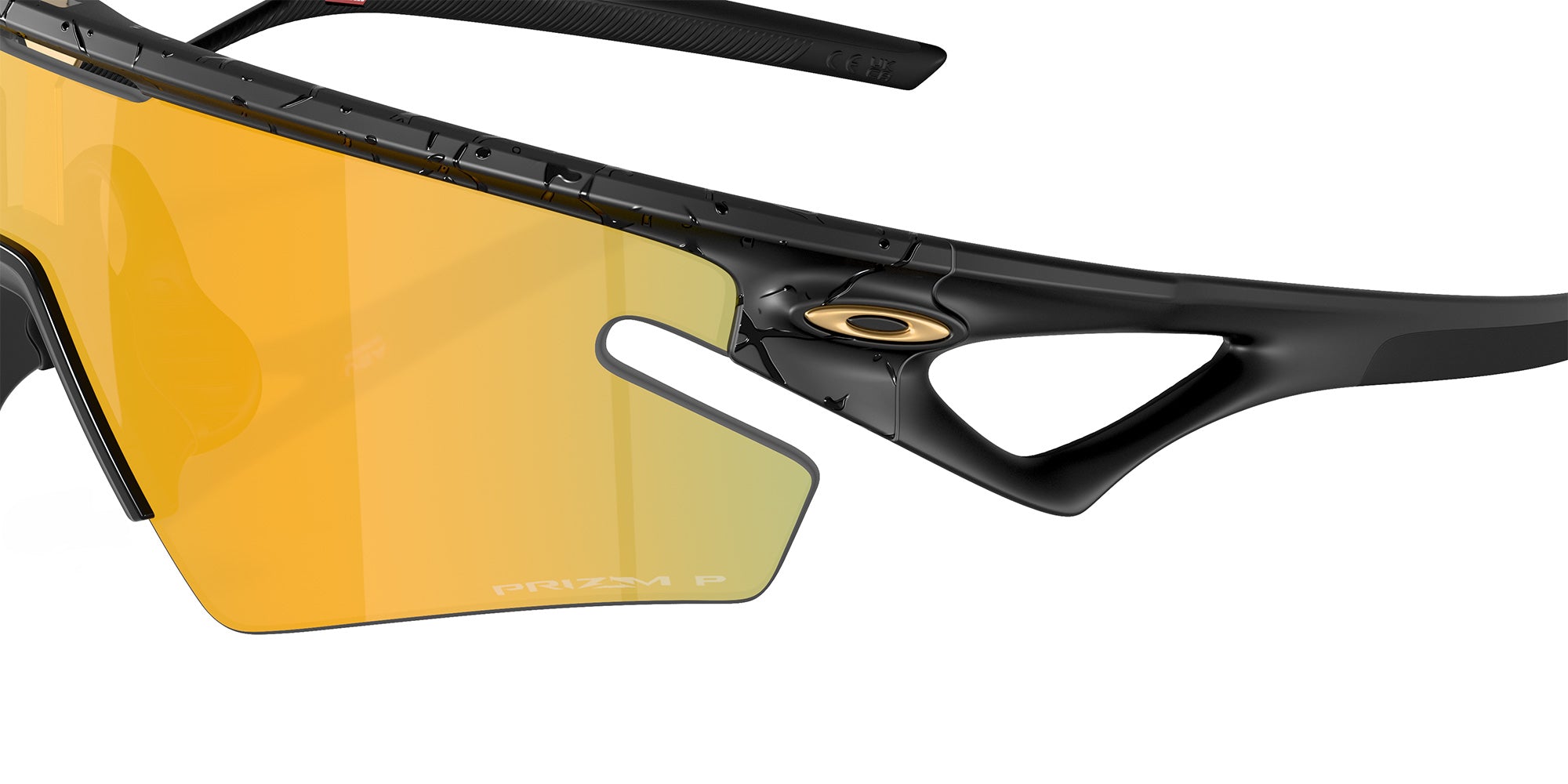 Oakley® OO9499 SPHAERA SLASH OO9499 949915 36 Sunglasses - Matte Black Splatter / Prizm 24K Polarized Mirrored 949915