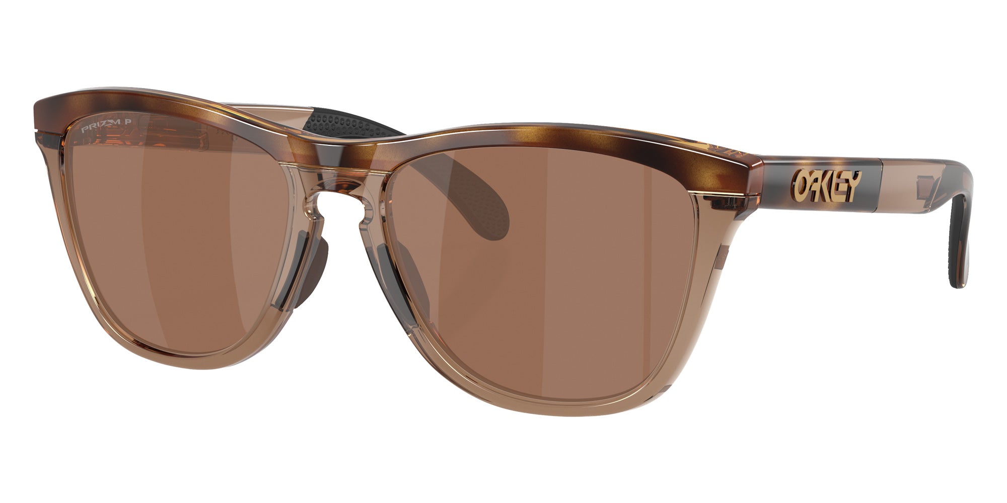 Oakley® OO9503 FROGSKINS RANGE XL OO9503 950302 58 Sunglasses - Brown Tortoise/Brown Smoke / Prizm Tungsten Polarized Mirrored