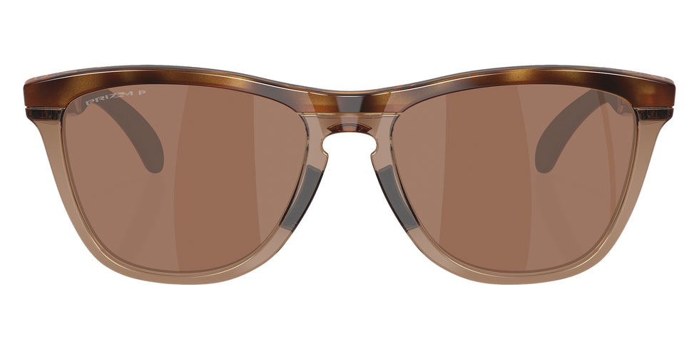 Oakley® OO9503 FROGSKINS RANGE XL OO9503 950302 58 Sunglasses - Brown Tortoise/Brown Smoke / Prizm Tungsten Polarized Mirrored