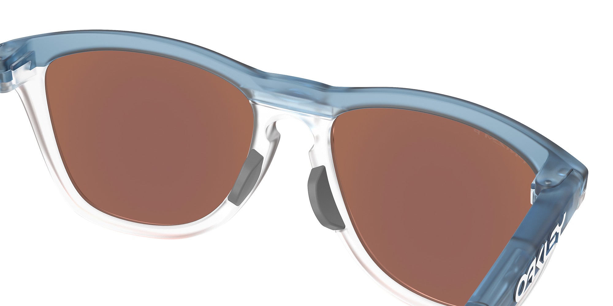 Oakley® OO9503 FROGSKINS RANGE XL OO9503 950303 58 Sunglasses - Transparent Stonewash/Clear / Prizm Deep Water Polarized Mirrored