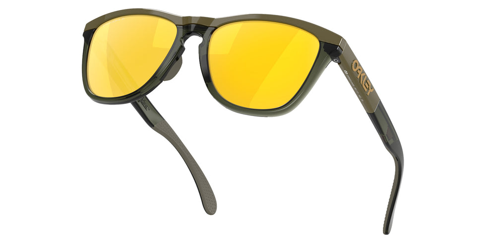 Oakley® OO9503 FROGSKINS RANGE XL OO9503 950304 58 Sunglasses - Dark Brush/Olive Ink / Prizm 24K Polarized Mirrored