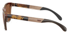 Oakley® OO9503A FROGSKINS RANGE XL A OO9503A 950303 58 Sunglasses - Brown Tortoise/Brown Smoke / Prizm Tungsten Polarized Mirrored