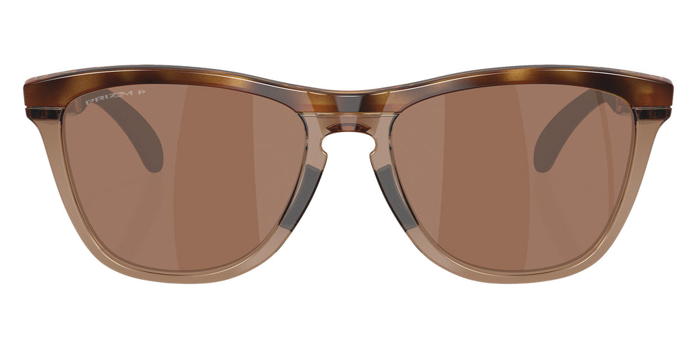 Oakley® OO9503A FROGSKINS RANGE XL A OO9503A 950303 58 Sunglasses - Brown Tortoise/Brown Smoke / Prizm Tungsten Polarized Mirrored