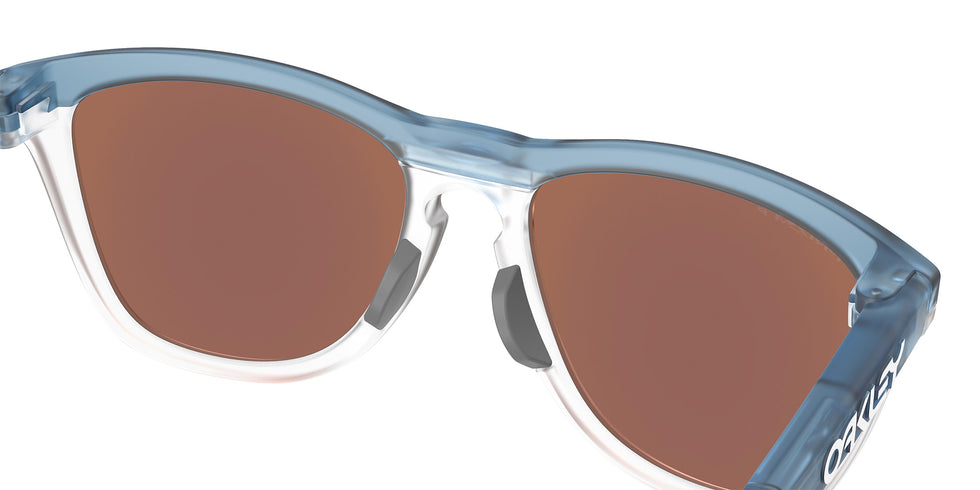 Oakley® OO9503A FROGSKINS RANGE XL A OO9503A 950304 58 Sunglasses - Matte Transparent Stonewash / Prizm Deep Water Polarized Mirrored