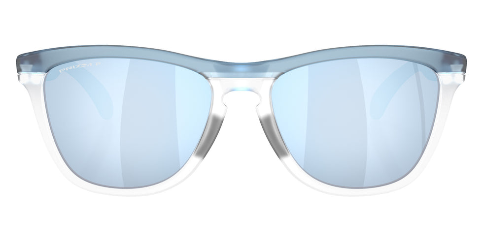 Oakley® OO9503A FROGSKINS RANGE XL A OO9503A 950304 58 Sunglasses - Matte Transparent Stonewash / Prizm Deep Water Polarized Mirrored
