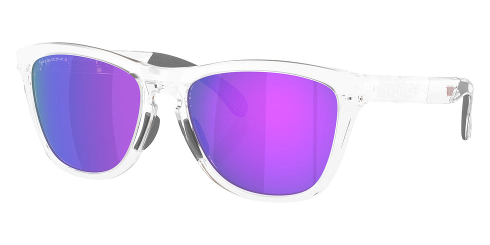 Oakley® OO9503A FROGSKINS RANGE XL A OO9503A 950305 58 Sunglasses - Matte Clear / Prizm Violet Mirrored