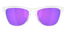 Oakley® OO9508 Frogskins S OO9508 950802 53 - Polished Clear/Prizm Violet Sunglasses