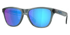Oakley® OO9508 Frogskins S OO9508 950805 53 - Crystal Black/Prizm Sapphire Polarized Sunglasses