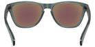 Oakley® OO9508 Frogskins S OO9508 950805 53 - Crystal Black/Prizm Sapphire Polarized Sunglasses
