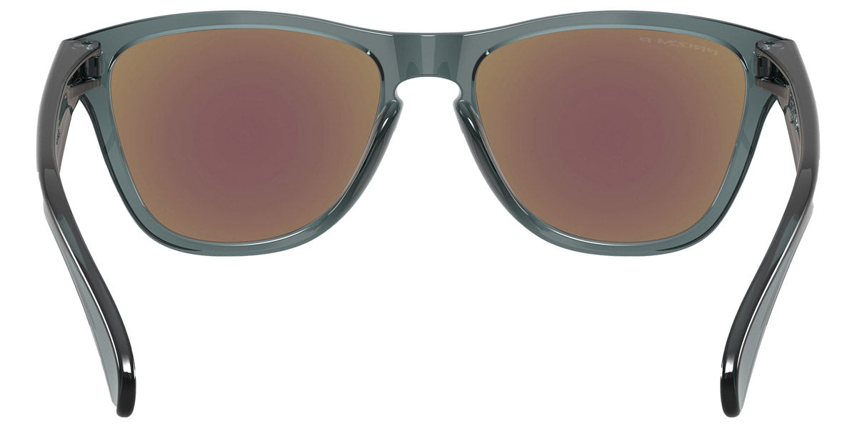 Oakley® OO9508 Frogskins S OO9508 950805 53 - Crystal Black/Prizm Sapphire Polarized Sunglasses
