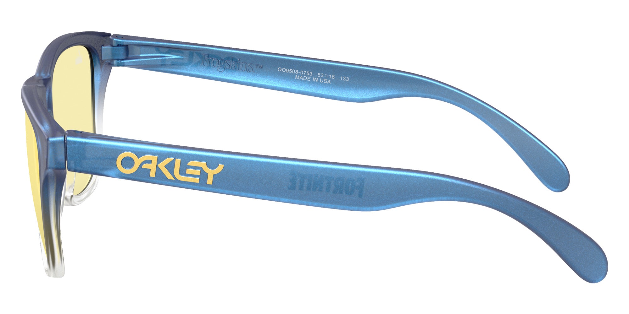 Oakley® OO9508 FROGSKINS S OO9508 950807 53 Sunglasses - Matte Cyan/Blue/Clear Shift Fade / Prizm Gaming™ 2.0 Mirrored