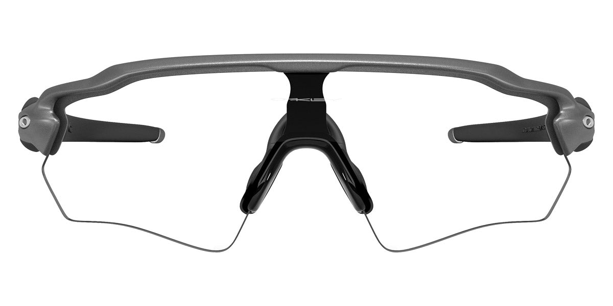 Oakley® OO9510 Radar Ev S Path OO9510 951008 31 - Steel/Clear To Black Iridium Photochromic Sunglasses