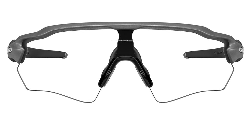 Oakley® OO9510 Radar Ev S Path OO9510 951008 31 - Steel/Clear To Black Iridium Photochromic Sunglasses