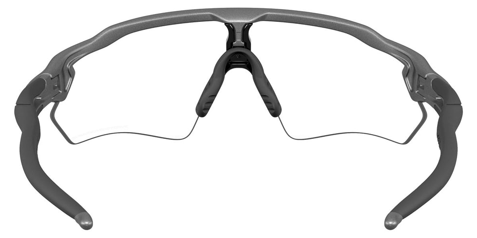 Oakley® OO9510 Radar Ev S Path OO9510 951008 31 - Steel/Clear To Black Iridium Photochromic Sunglasses