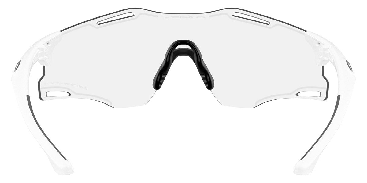 Oakley® OO9512D Cybr Zero OO9512D 951201 39 - Matte White/Clear To Black Iridium Photochromic Sunglasses