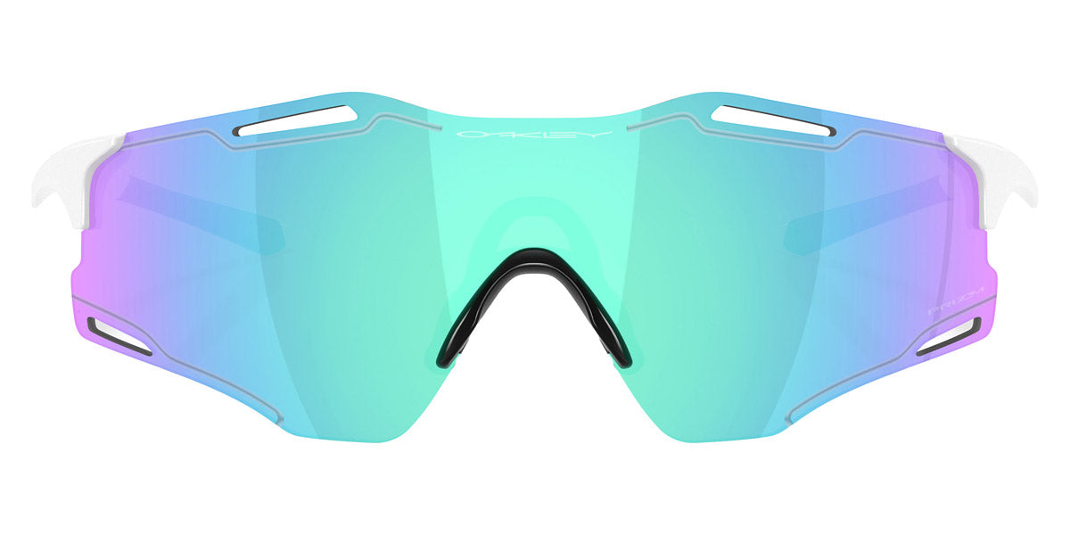 Oakley® OO9512D Cybr Zero OO9512D 951202 39 - Polished White/Prizm Sapphire Sunglasses