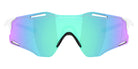 Oakley® OO9512D Cybr Zero OO9512D 951202 39 - Polished White/Prizm Sapphire Sunglasses