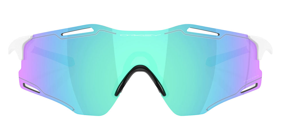 Oakley® OO9512D Cybr Zero OO9512D 951202 39 - Polished White/Prizm Sapphire Sunglasses