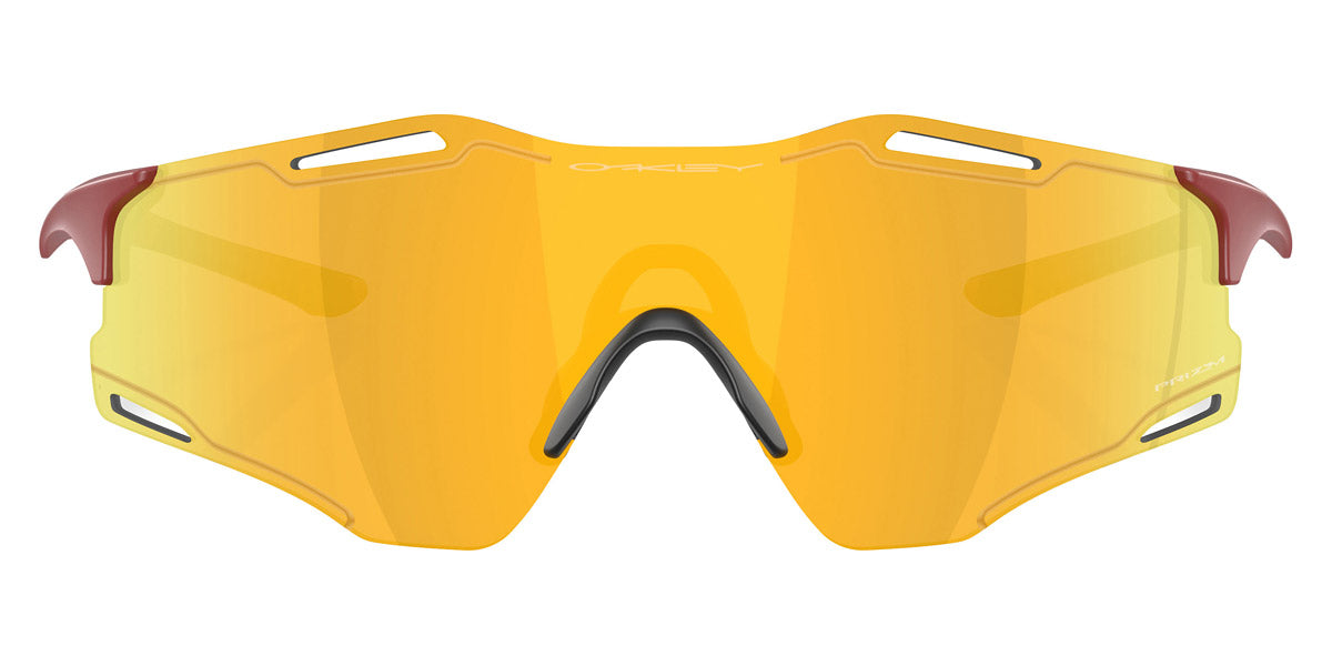 Oakley® OO9512D Cybr Zero OO9512D 951203 39 - Matte Iron Red/Prizm 24K Sunglasses