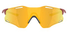 Oakley® OO9512D Cybr Zero OO9512D 951203 39 - Matte Iron Red/Prizm 24K Sunglasses