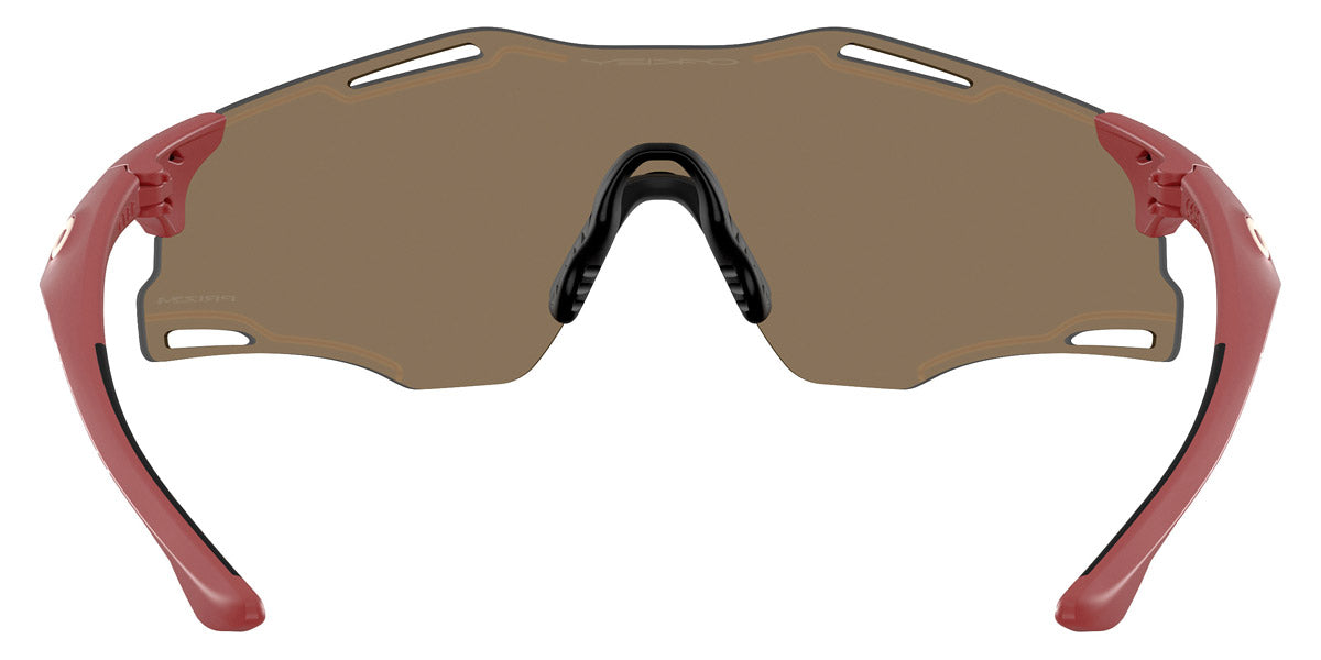Oakley® OO9512D Cybr Zero OO9512D 951203 39 - Matte Iron Red/Prizm 24K Sunglasses