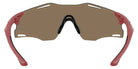 Oakley® OO9512D Cybr Zero OO9512D 951203 39 - Matte Iron Red/Prizm 24K Sunglasses