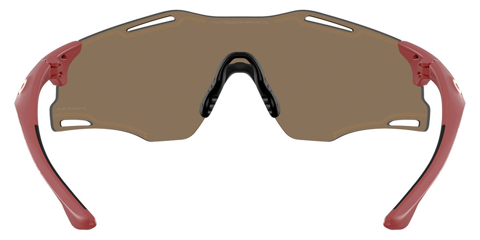 Oakley® OO9512D Cybr Zero OO9512D 951203 39 - Matte Iron Red/Prizm 24K Sunglasses