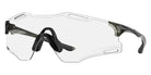 Oakley® OO9512D Cybr Zero OO9512D 951206 39 - Translucent Grey Smoke/Clear To Black Iridium Photochromic Sunglasses