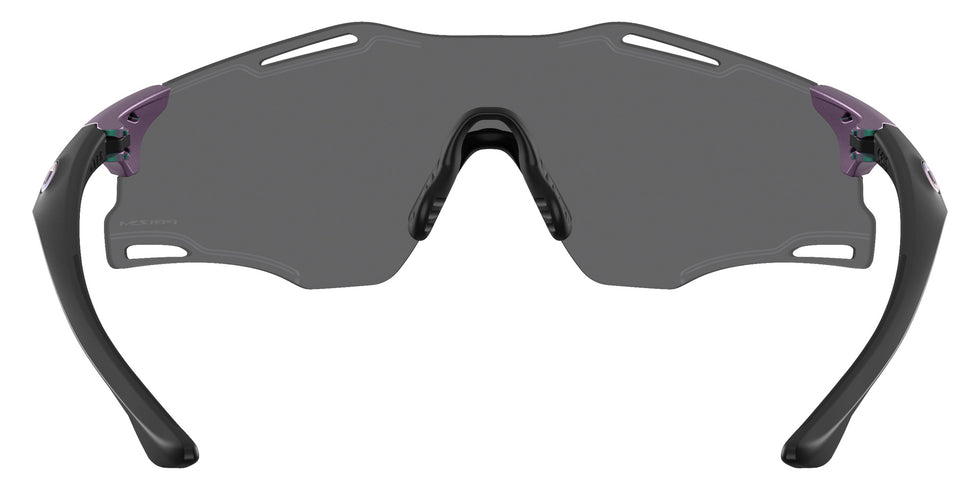 Oakley® OO9512D CYBR ZERO OO9512D 951207 39 Sunglasses - Matte Purple/Green Colorshift / Prizm Black Mirrored 951207