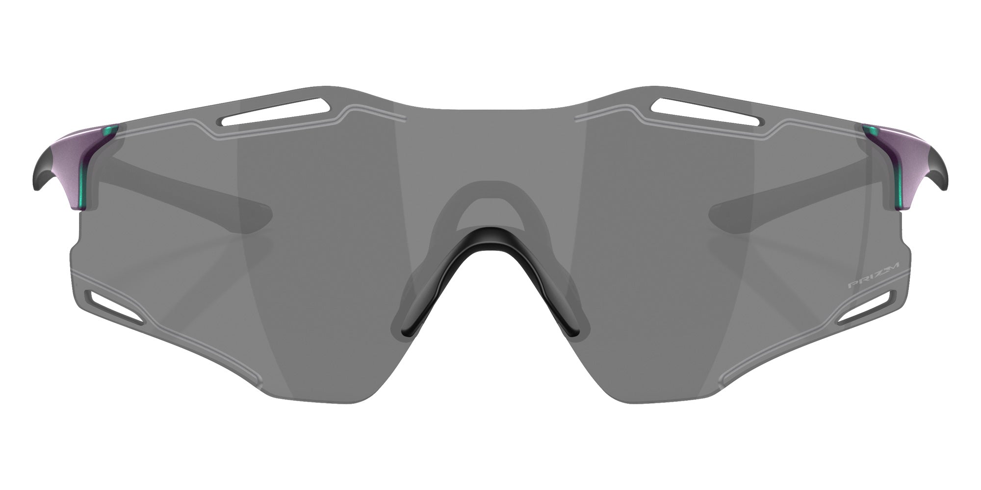 Oakley® OO9512D CYBR ZERO OO9512D 951207 39 Sunglasses - Matte Purple/Green Colorshift / Prizm Black Mirrored 951207