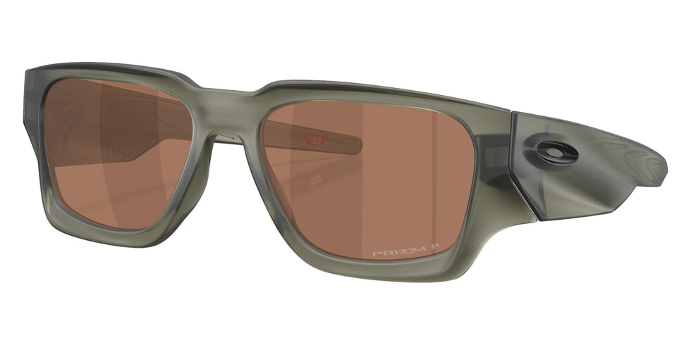 Oakley® OO9514 INSTAGATOR OO9514 951405 58 Sunglasses - Matte Olive Ink / Prizm Tungsten Polarized Mirrored
