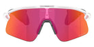 Oakley® OO9517 STUNT DEVIL OO9517 951710 39 Sunglasses - Matte Clear / Prizm Field Mirrored