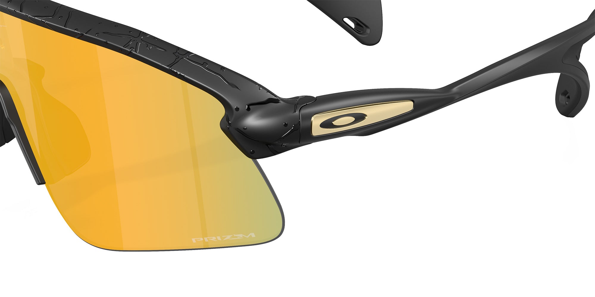 Oakley® OO9517 STUNT DEVIL OO9517 951716 39 Sunglasses - Matte Black Splatter / Prizm 24k Mirrored 951716