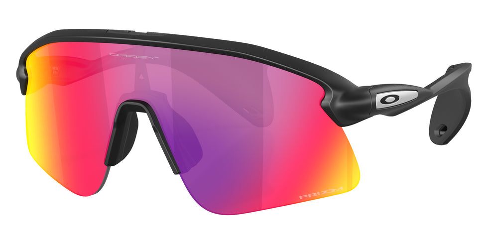 Oakley® OO9518 STUNT DEVIL S OO9518 951802 36 Sunglasses - Matte Black / Prizm Road Mirrored