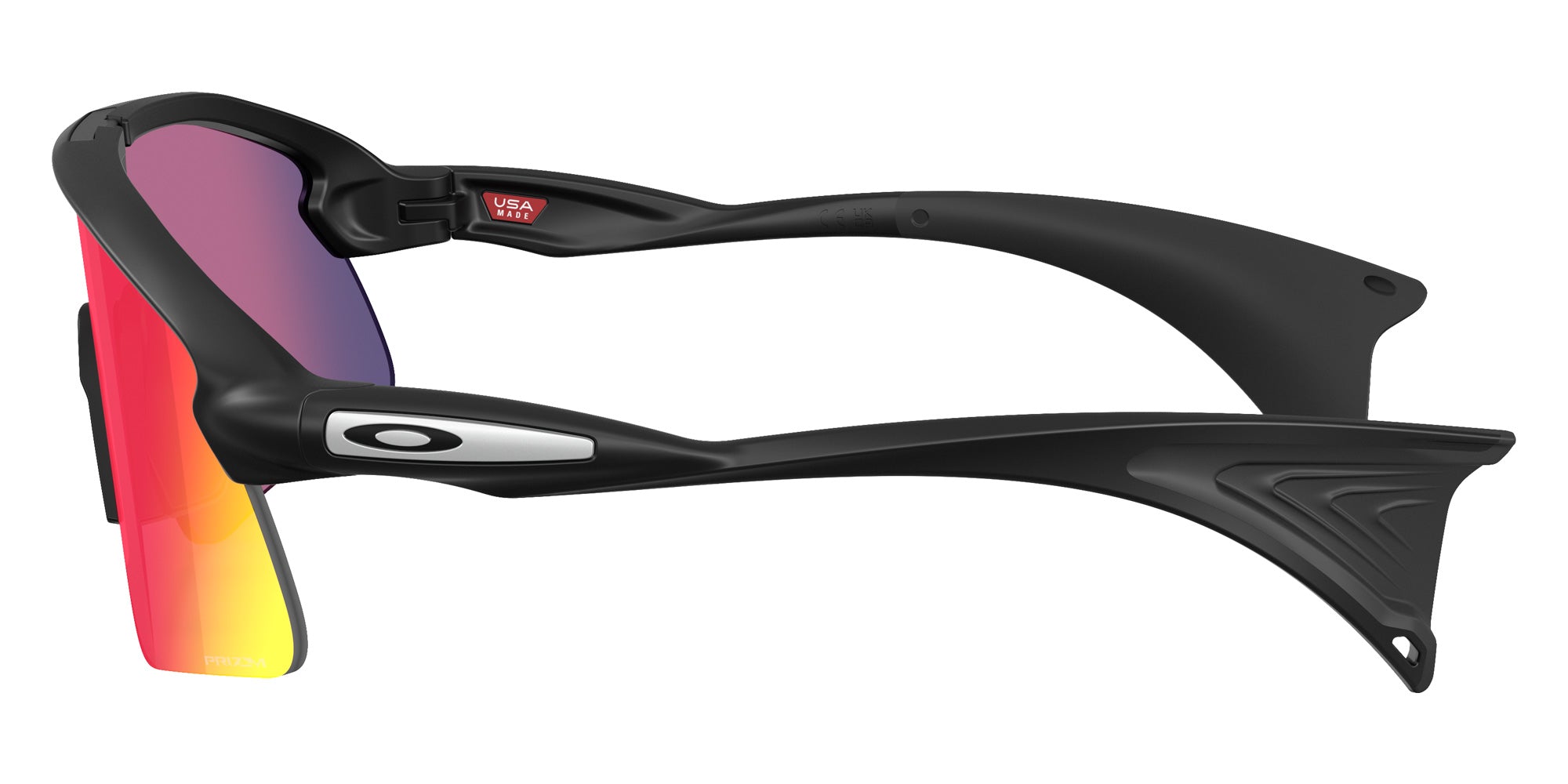 Oakley® OO9518 STUNT DEVIL S OO9518 951802 36 Sunglasses - Matte Black / Prizm Road Mirrored
