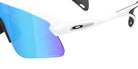 Oakley® OO9518 STUNT DEVIL S OO9518 951804 36 Sunglasses - Matte White / Prizm Sapphire Mirrored