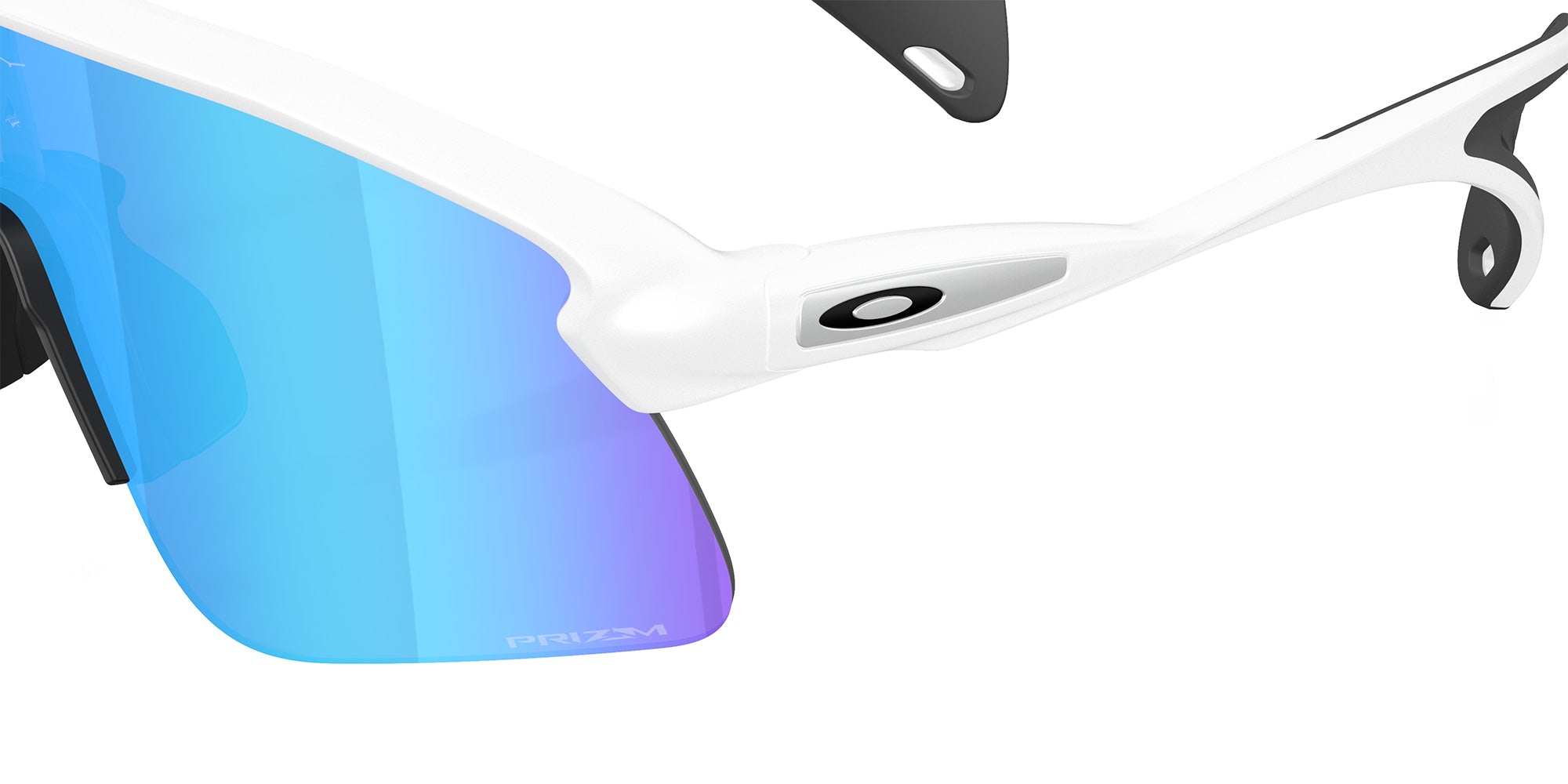 Oakley® OO9518 STUNT DEVIL S OO9518 951804 36 Sunglasses - Matte White / Prizm Sapphire Mirrored