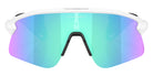 Oakley® OO9518 STUNT DEVIL S OO9518 951804 36 Sunglasses - Matte White / Prizm Sapphire Mirrored