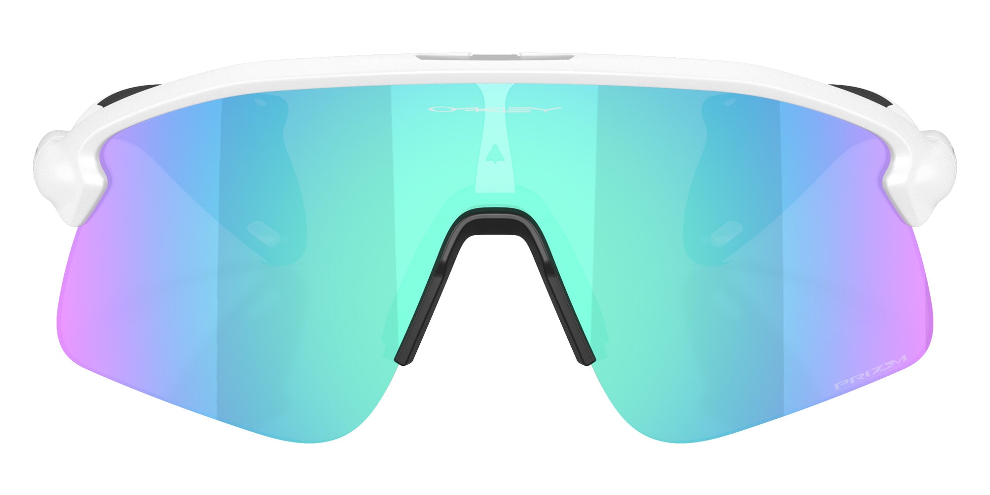 Oakley® OO9518 STUNT DEVIL S OO9518 951804 36 Sunglasses - Matte White / Prizm Sapphire Mirrored