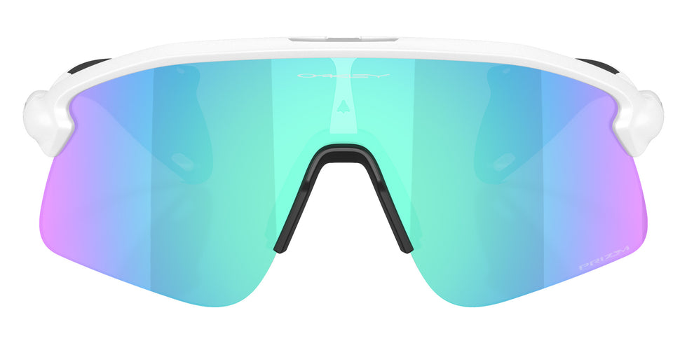 Oakley® OO9518 STUNT DEVIL S OO9518 951804 36 Sunglasses - Matte White / Prizm Sapphire Mirrored