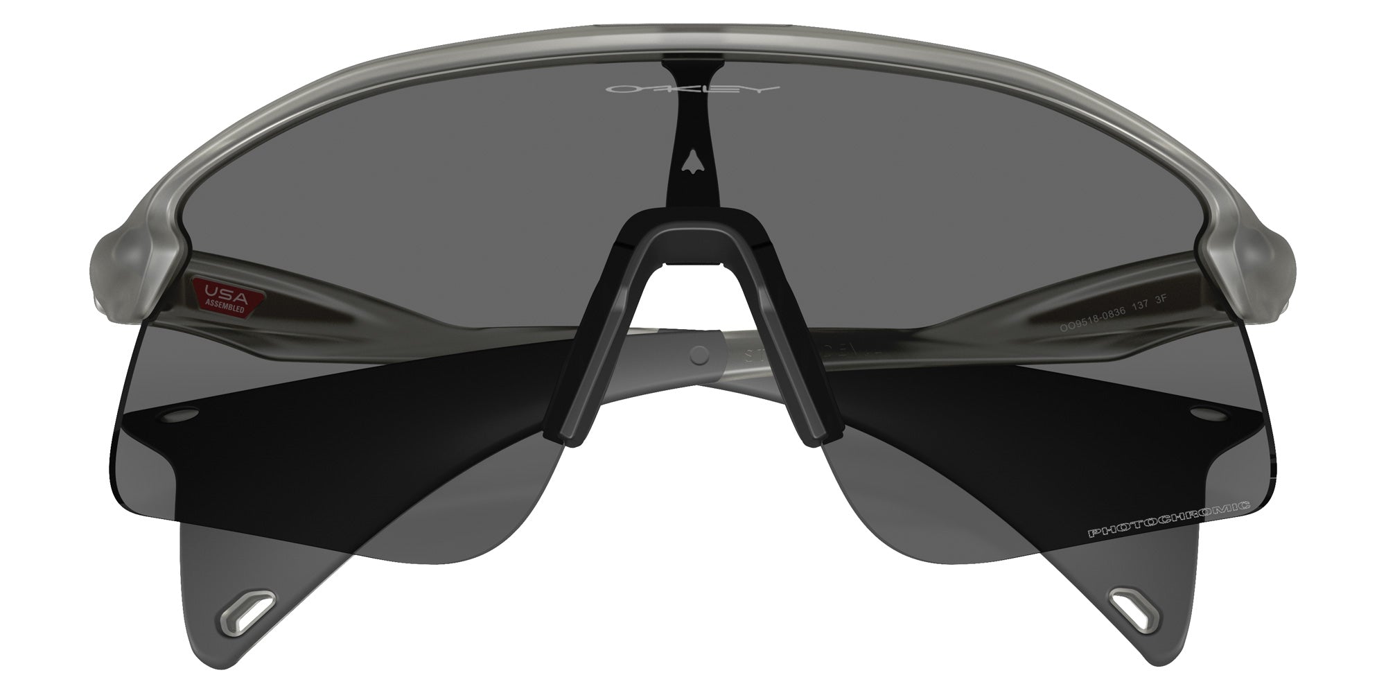 Oakley® OO9518 STUNT DEVIL S OO9518 951808 36 Sunglasses - Matte Gray Ink / Clear to Black Iridium Photochromic